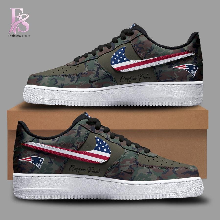 New England Patriots Salute to Service 2025 camo Air Force Shoes
