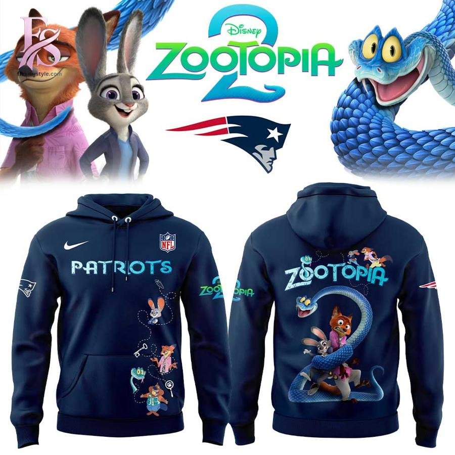 New England Patriots Zootopia 2 Hoodie