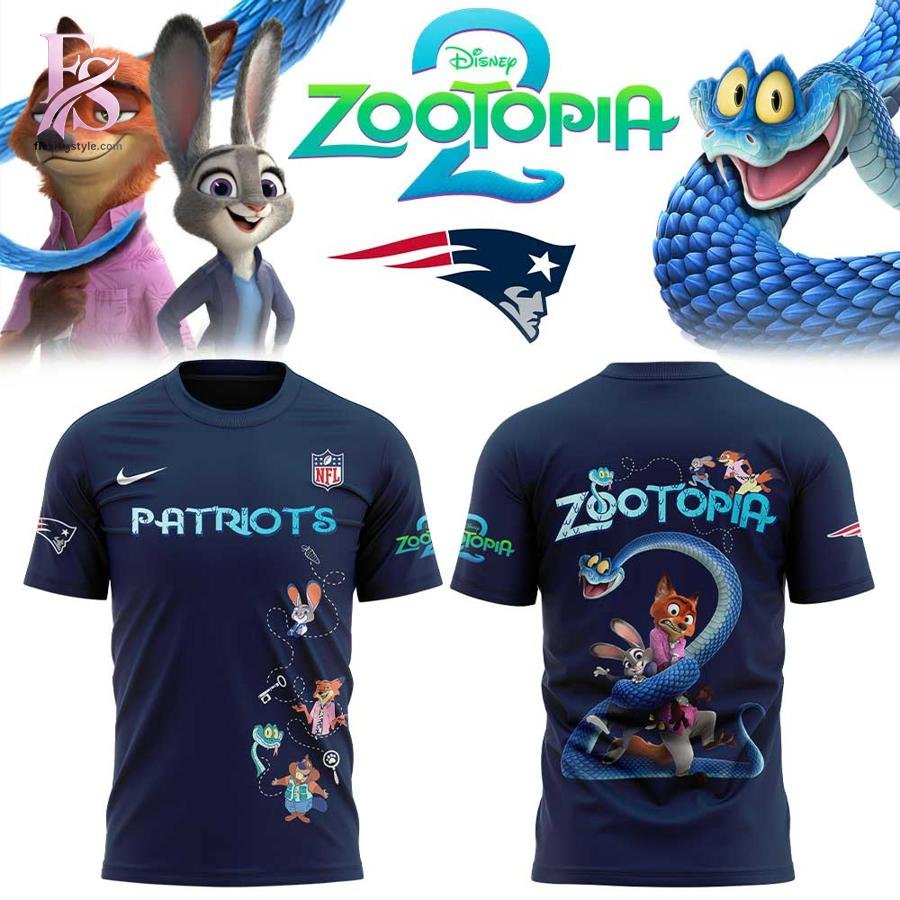 New England Patriots Zootopia 2 Hoodie