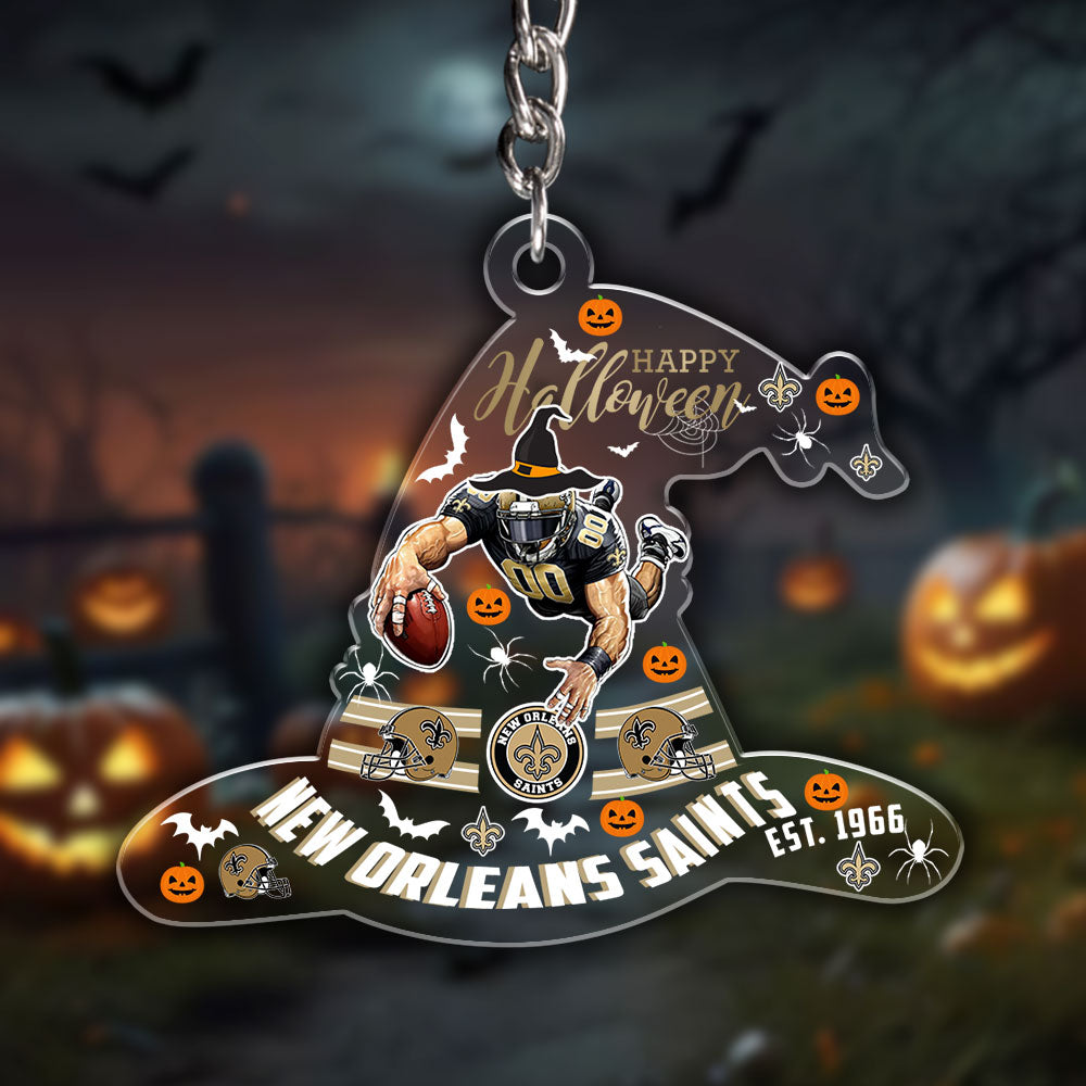 New Orleans Saints Custom Shape 1-side Printed Acrylic Keychain – HOATT12986