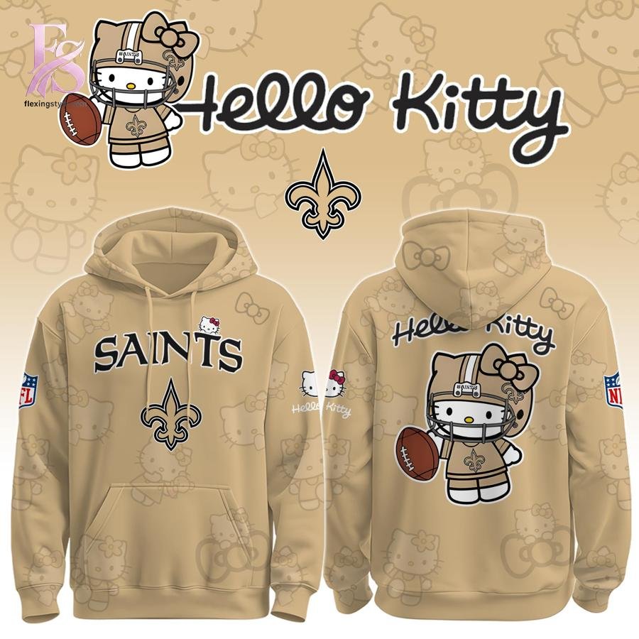 New Orleans Saints Hello Kitty 2026 Hoodie