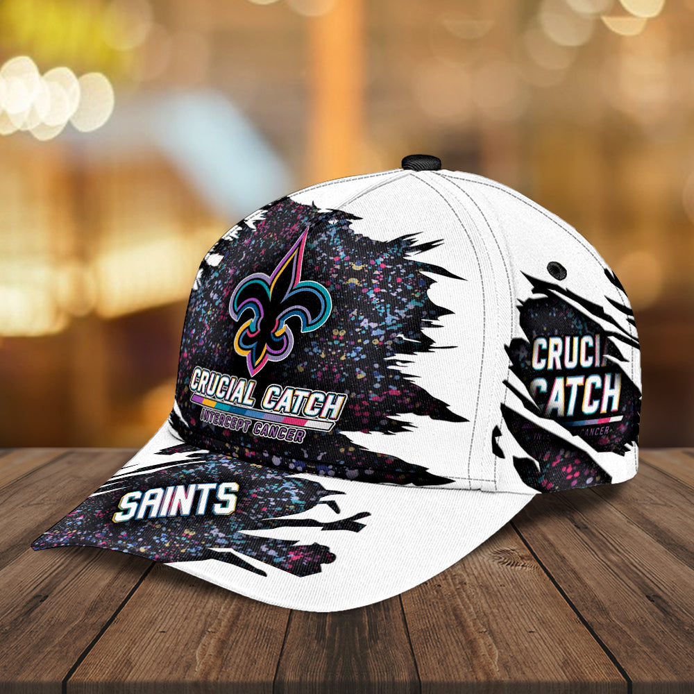 New Orleans Saints x Crucial Catch Intercept Cancer Classic Cap – MAITM12969