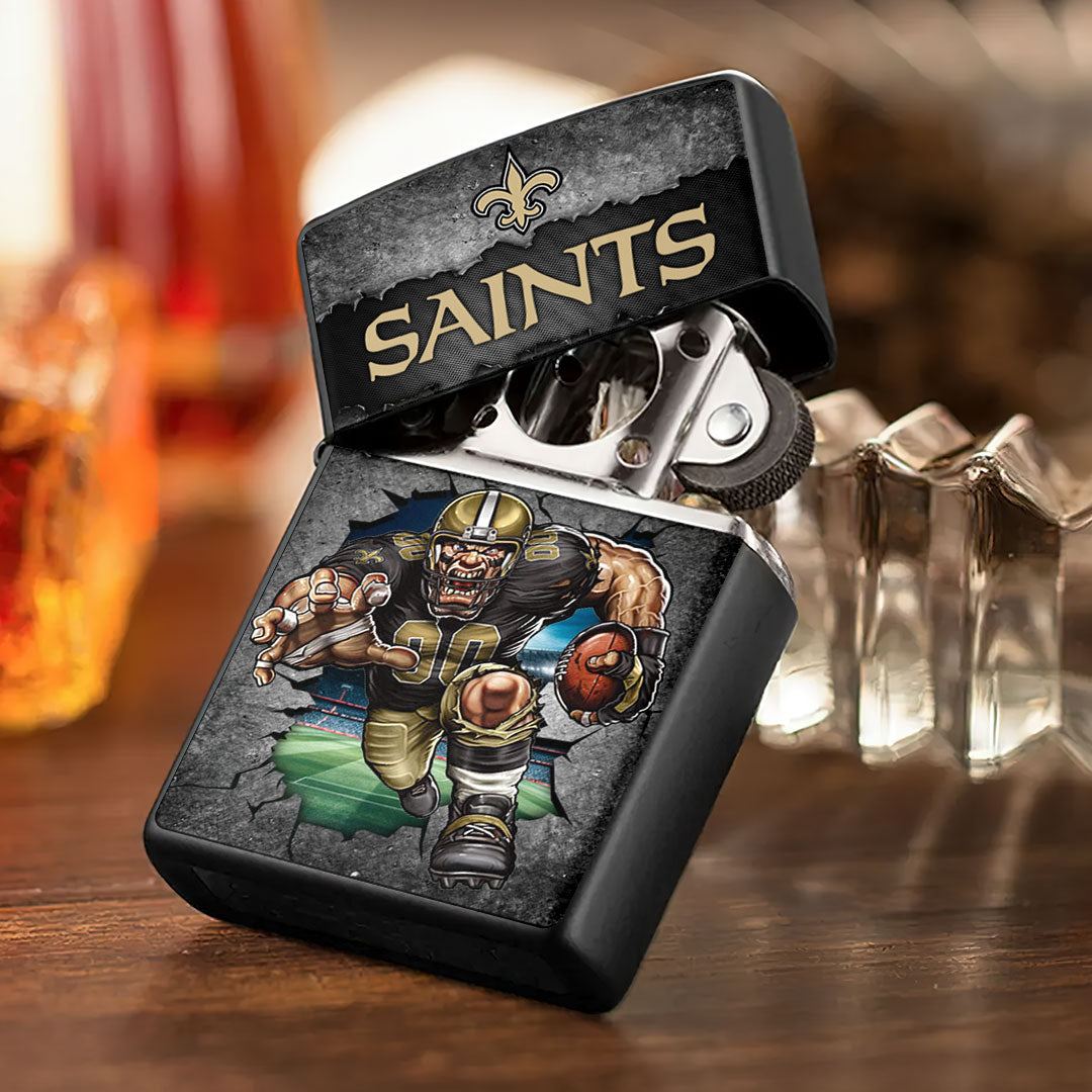 New Orleans Saints Zippo Lighter Case (No Insert) – HOATT13332