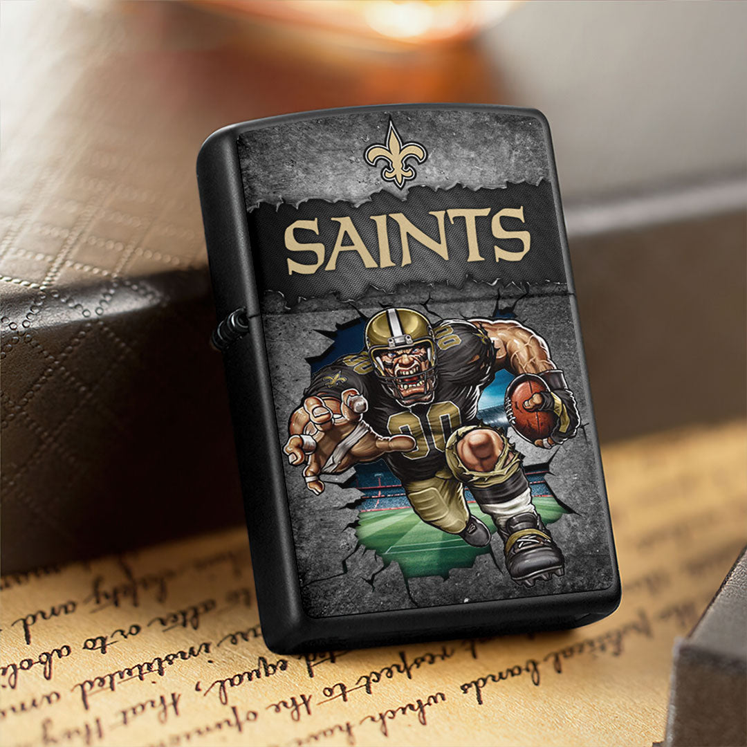 New Orleans Saints Zippo Lighter Case (No Insert) – HOATT13332