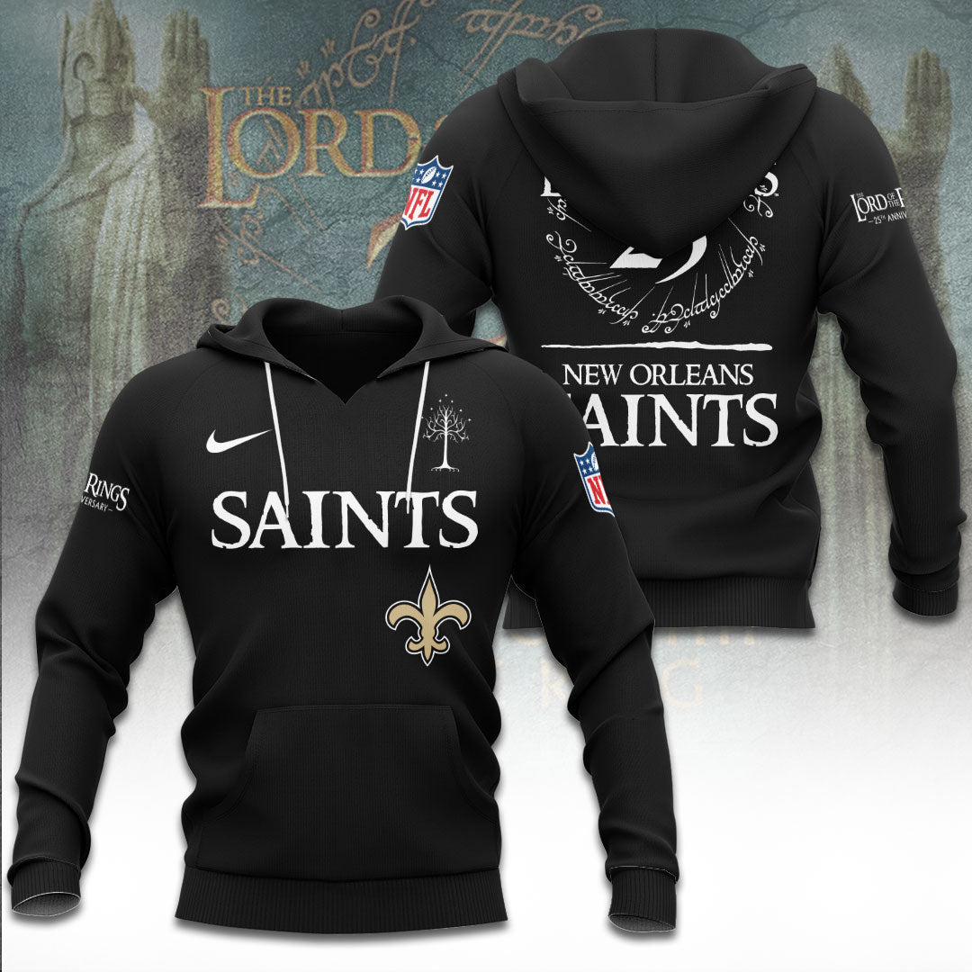 New Orleans Saints x The Lord of The Rings 25 Years 3D Apparel – TANTN19575