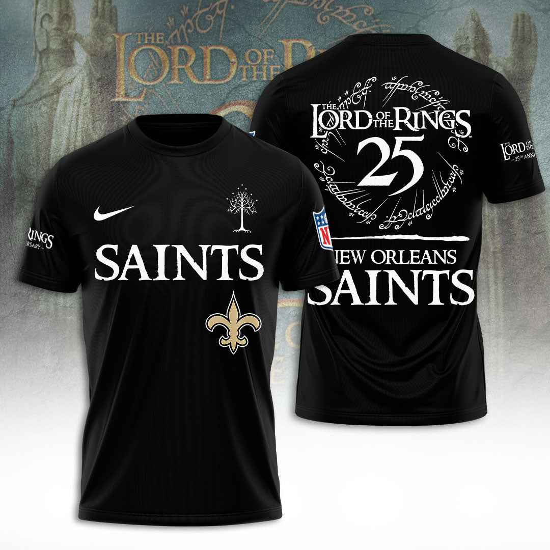 New Orleans Saints x The Lord of The Rings 25 Years 3D Apparel – TANTN19575