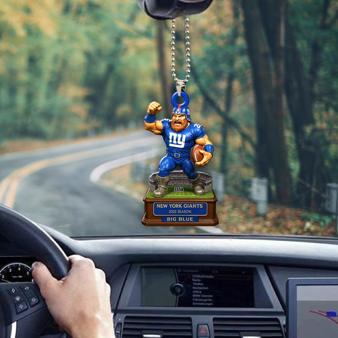 New York Giants 2025 Season Custom shape 2-sided Acrylic Car Ornament – HOATT13680