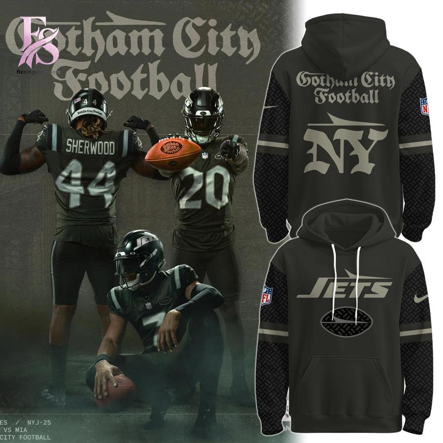 New York Jets Gotham City Football 2025 Hoodie