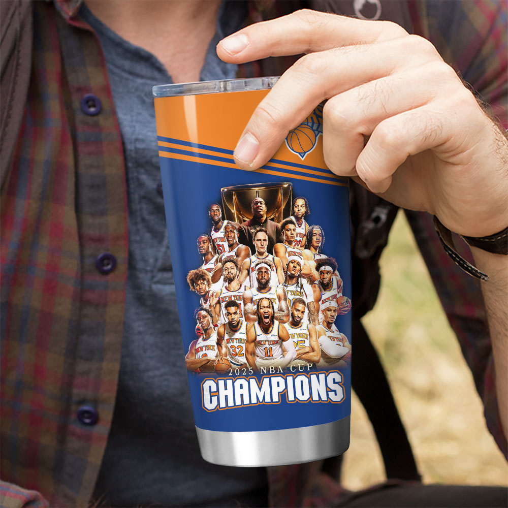 New York Knicks 2025 NBA Cup Champions Tumbler Cup – HOATT15185