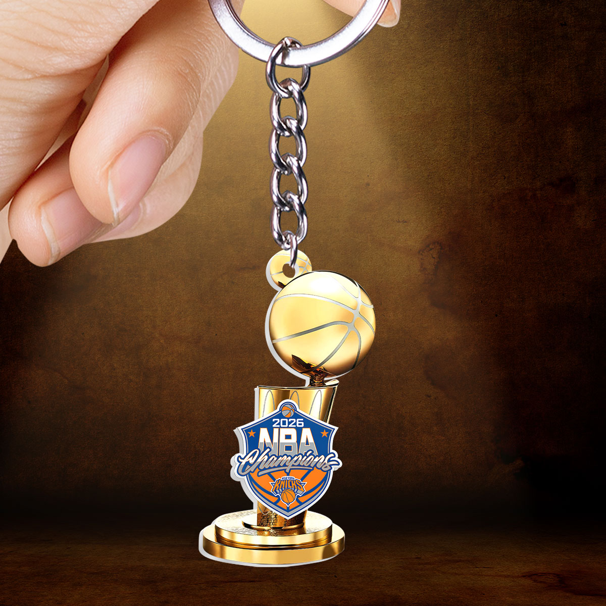 New York Knicks 2026 NBA Finals Champions Custom Shape 2-sided Keychain – HOATT18775