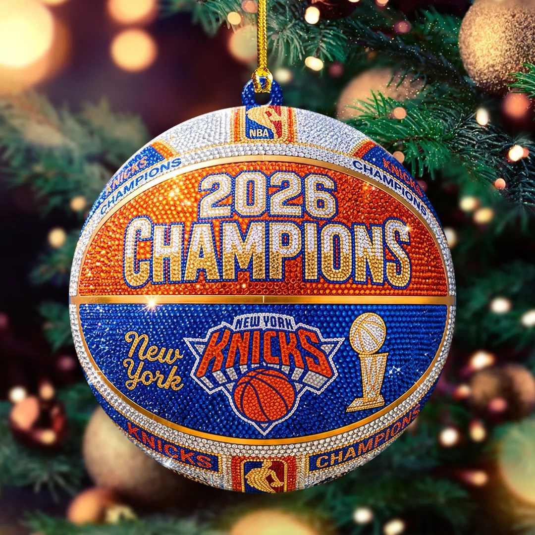 New York Knicks 2026 NBA Finals Champions Custom Shape 2-side Printed Acrylic Ornament – HOATT20860