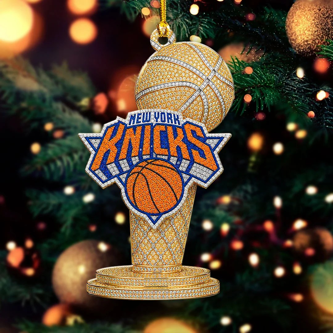 New York Knicks 2026 NBA Finals Champions Custom Shape 2-side Printed Acrylic Ornament – HOATT20861