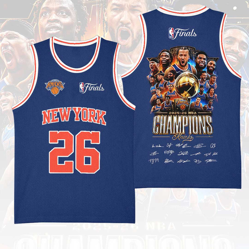 New York Knicks 2026 NBA Finals Champions Basketball Jersey – HOATT18865