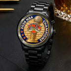 New York Knicks 2026 NBA Finals Champions Black Stainless Steel Watch – HOATT19064