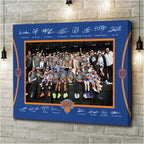 New York Knicks 2026 NBA Finals Champions Rectangle Canvas With Inner Frame – HOATT18631
