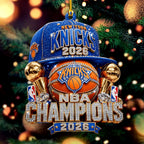 New York Knicks 2026 NBA Finals Champions Custom Shape 2-side Printed Acrylic Ornament – HOATT21091