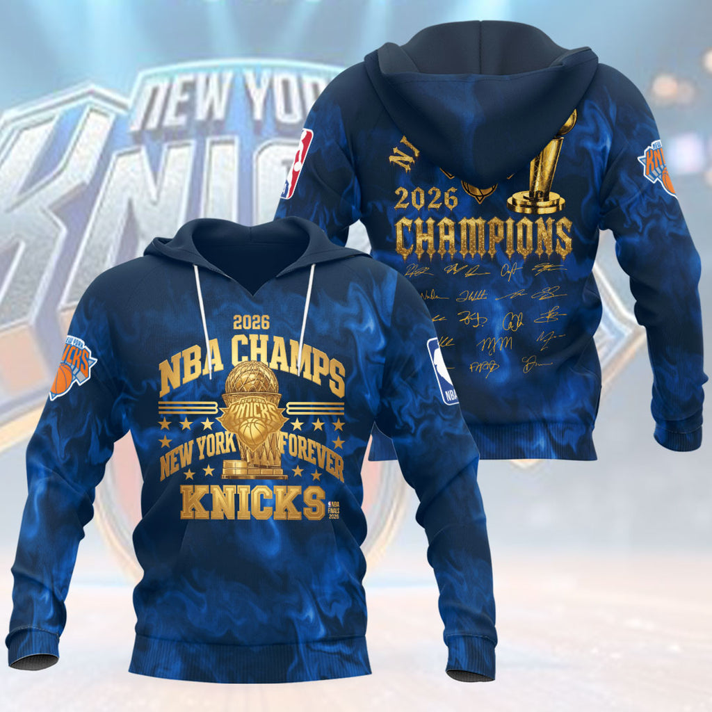 New York Knicks 2026 NBA Finals Champions 3D Apparel – HOATT19477