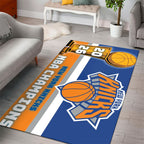 New York Knicks 2026 NBA Finals Champions Rectangular Rug – TMTHU6949