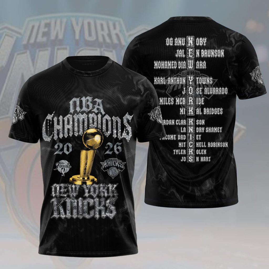 New York Knicks 2026 NBA Finals Champions 3D Apparel – HOATT19215