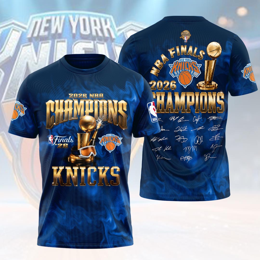 New York Knicks 2026 NBA Finals Champions 3D Apparel – HOATT19255