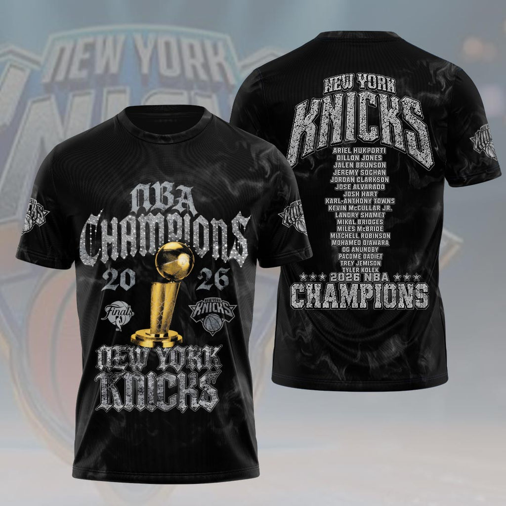New York Knicks 2026 NBA Finals Champions 3D Apparel – HOATT19266