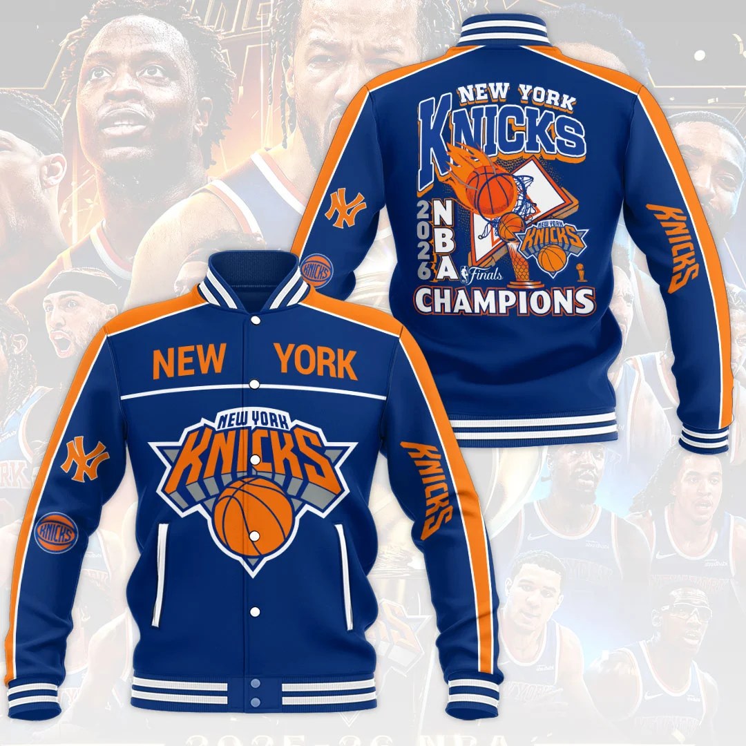 New York Knicks 2026 NBA Finals Champions Varsity Jacket – HOATT20430