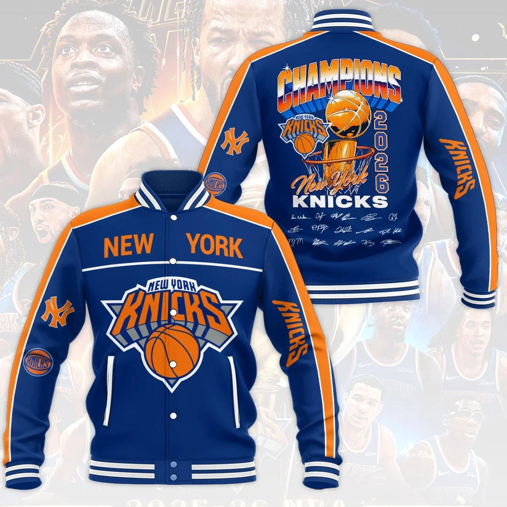 New York Knicks 2026 NBA Finals Champions Varsity Jacket – HOATT20502