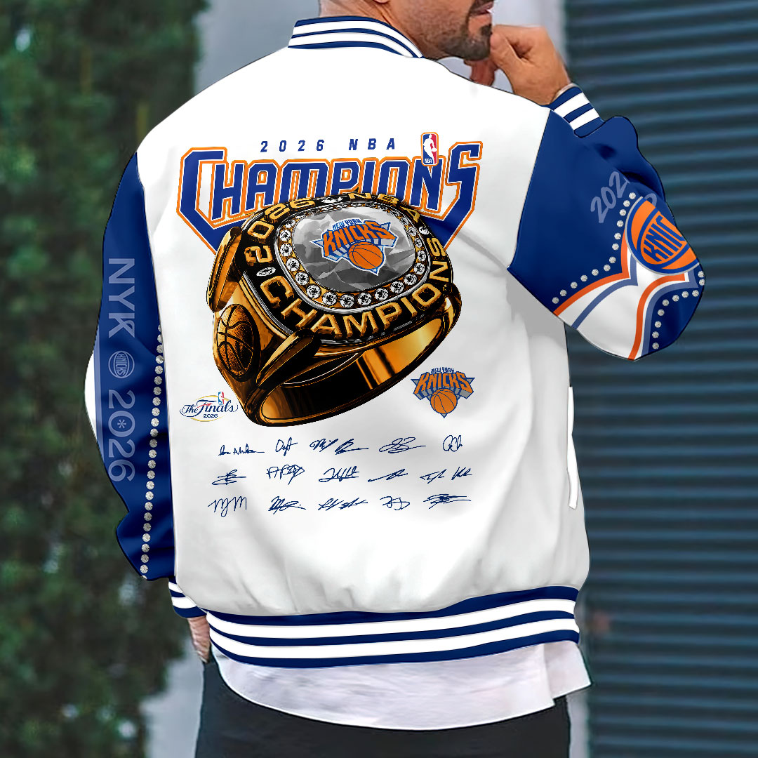 New York Knicks 2026 NBA Finals Champions Varsity Jacket – HOATT19309