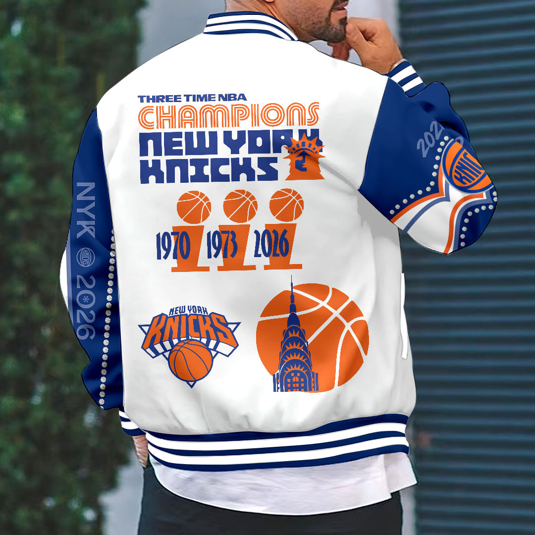 New York Knicks 2026 NBA Finals Champions Varsity Jacket – HOATT19370