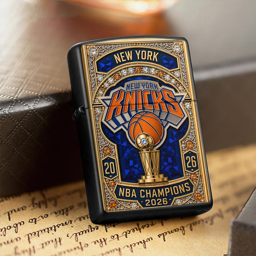 New York Knicks 2026 NBA Finals Champions Zippo Lighter Case (No Insert) – HOATT19256