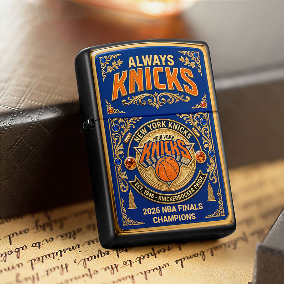 New York Knicks 2026 NBA Finals Champions Zippo Lighter Case (No Insert) – HOATT19280