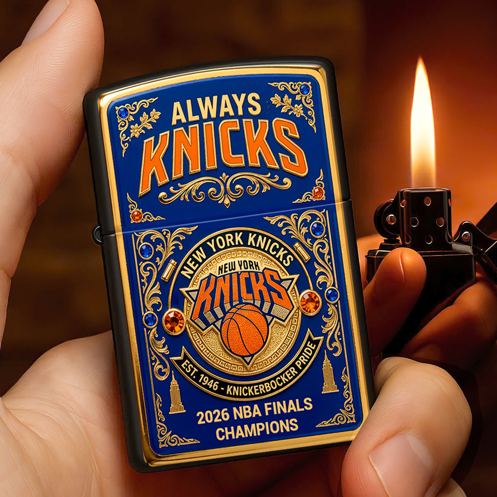 New York Knicks 2026 NBA Finals Champions Zippo Lighter Case (No Insert) – HOATT19280