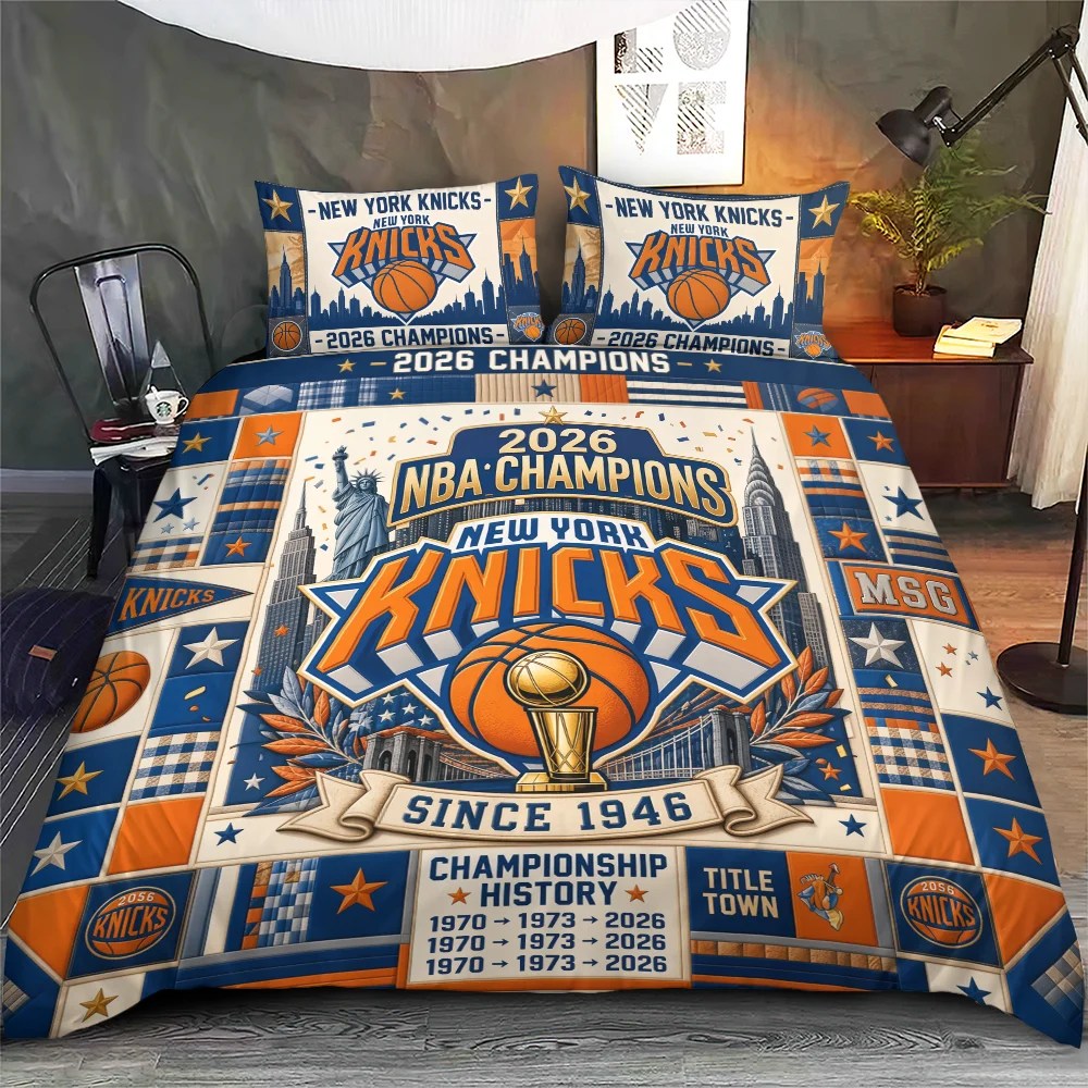 New York Knicks 3-Piece Duvet Bedding Set – TMTHU8805