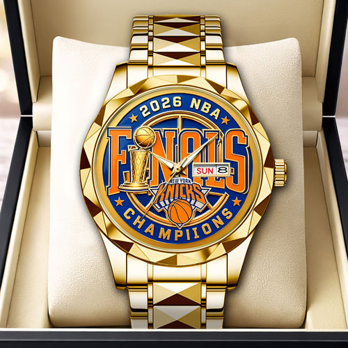 New York Knicks Alloy Luxury Quartz Watch – HOATT19474