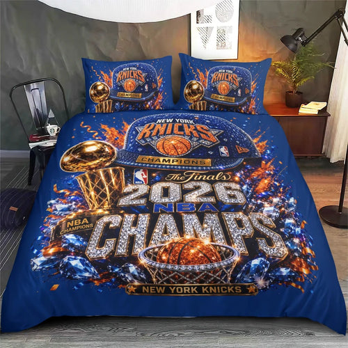 New York Knicks 3-Piece Duvet Bedding Set – TMTHU9116