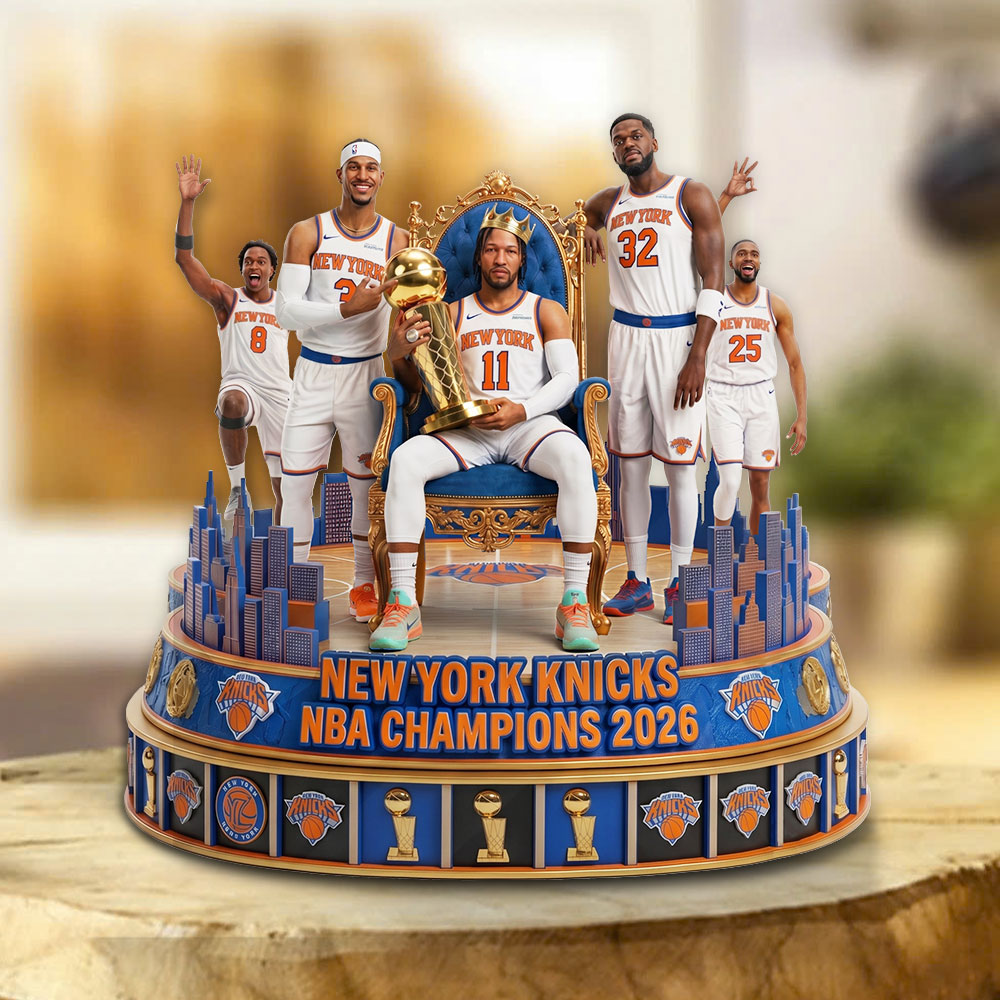 New York Knicks NBA Champions 2026 Custom Shape Acrylic Plaque – TMTHU6848
