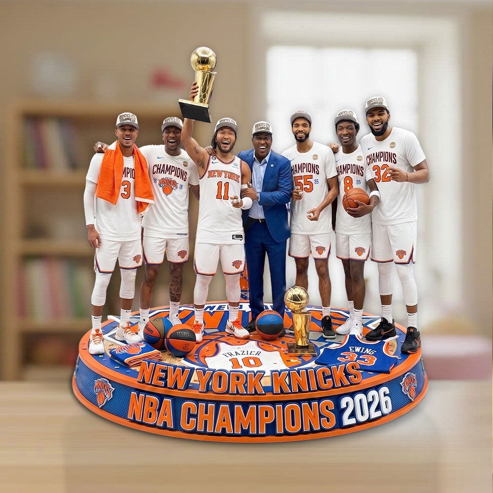 New York Knicks NBA Champions 2026 Custom Shape Acrylic Plaque – TMTHU7479