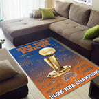 New York Knicks NBA Champions 2026 Rectangular Rug – TMTHU8109