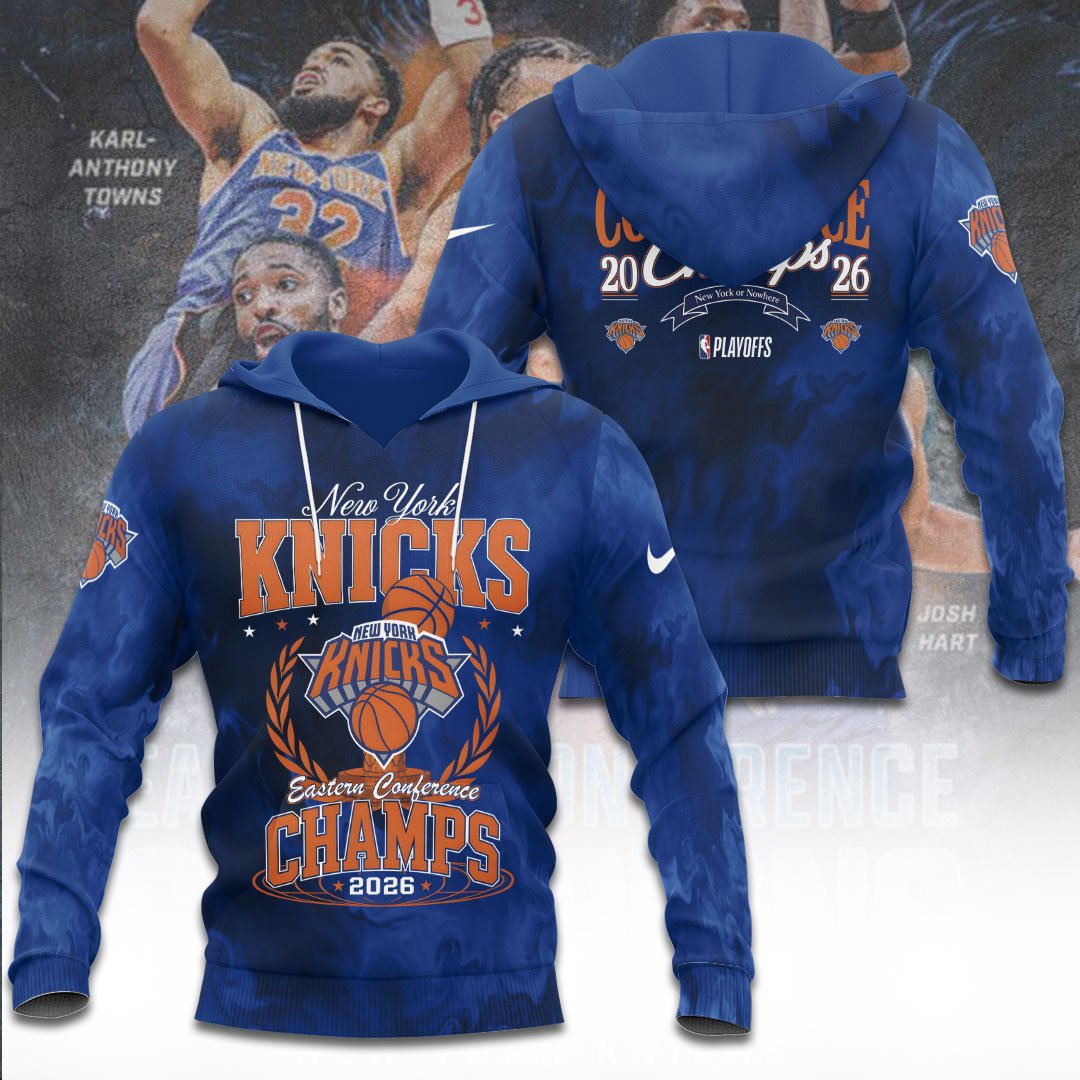 New York Knicks NBA Eastern Conference Champions 2026 3D Apparel – TANTN23190