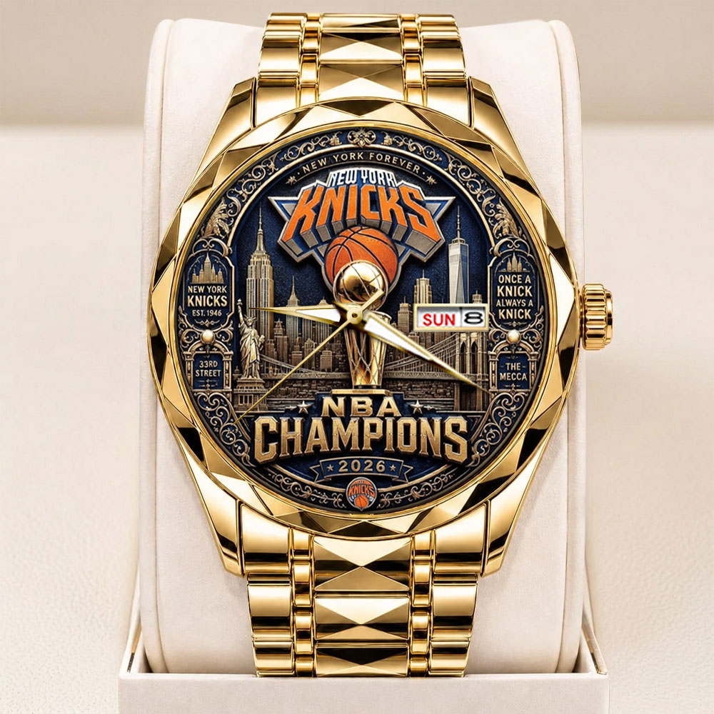 New York Knicks NBA Finals Champions 2026 Alloy Luxury Quartz Watch – TANTN24140