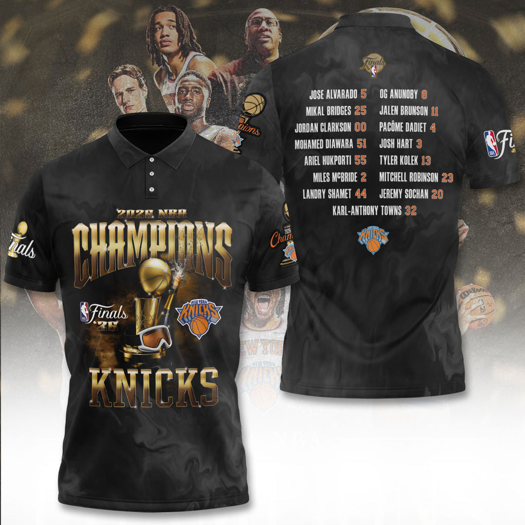 New York Knicks NBA Finals Champions 2026 3D Apparel – TANTN23638