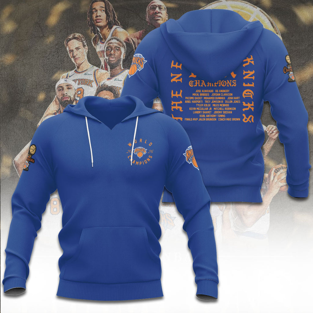 New York Knicks NBA Finals Champions 2026 3D Apparel – TANTN23851