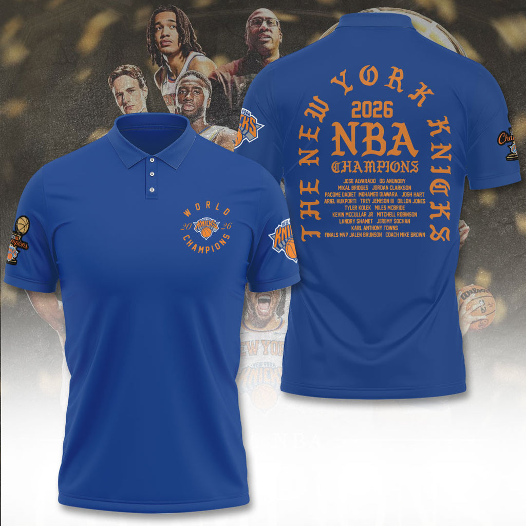 New York Knicks NBA Finals Champions 2026 3D Apparel – TANTN23851