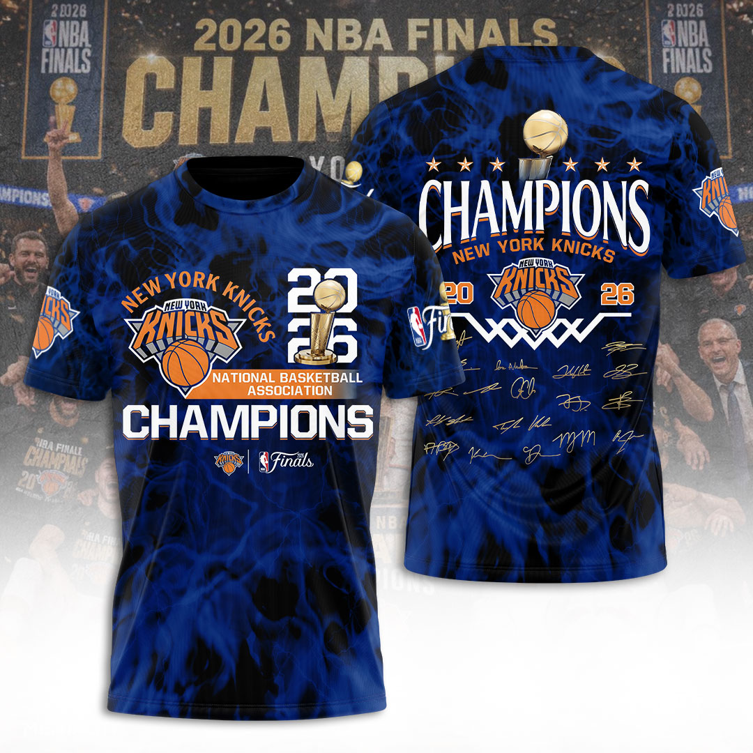 New York Knicks NBA Finals Champions 2026 3D Apparel – TANTN24150