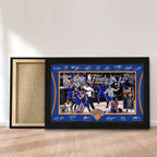 New York Knicks NBA Finals Champions 2026 Rectangle Canvas With Inner Frame – TANTN23725