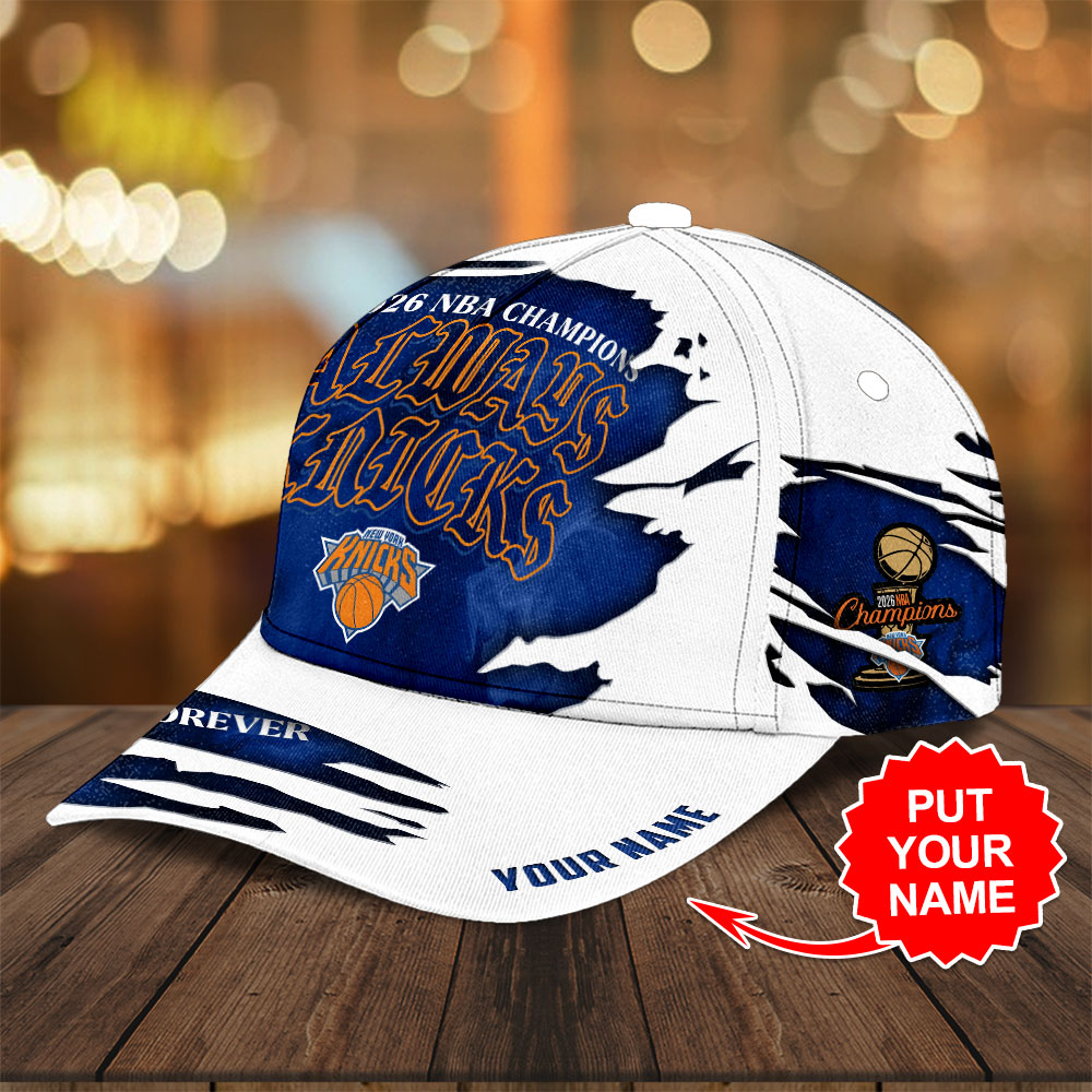 Personalized New York Knicks NBA Finals Champions 2026 Classic Cap – TANTN23822