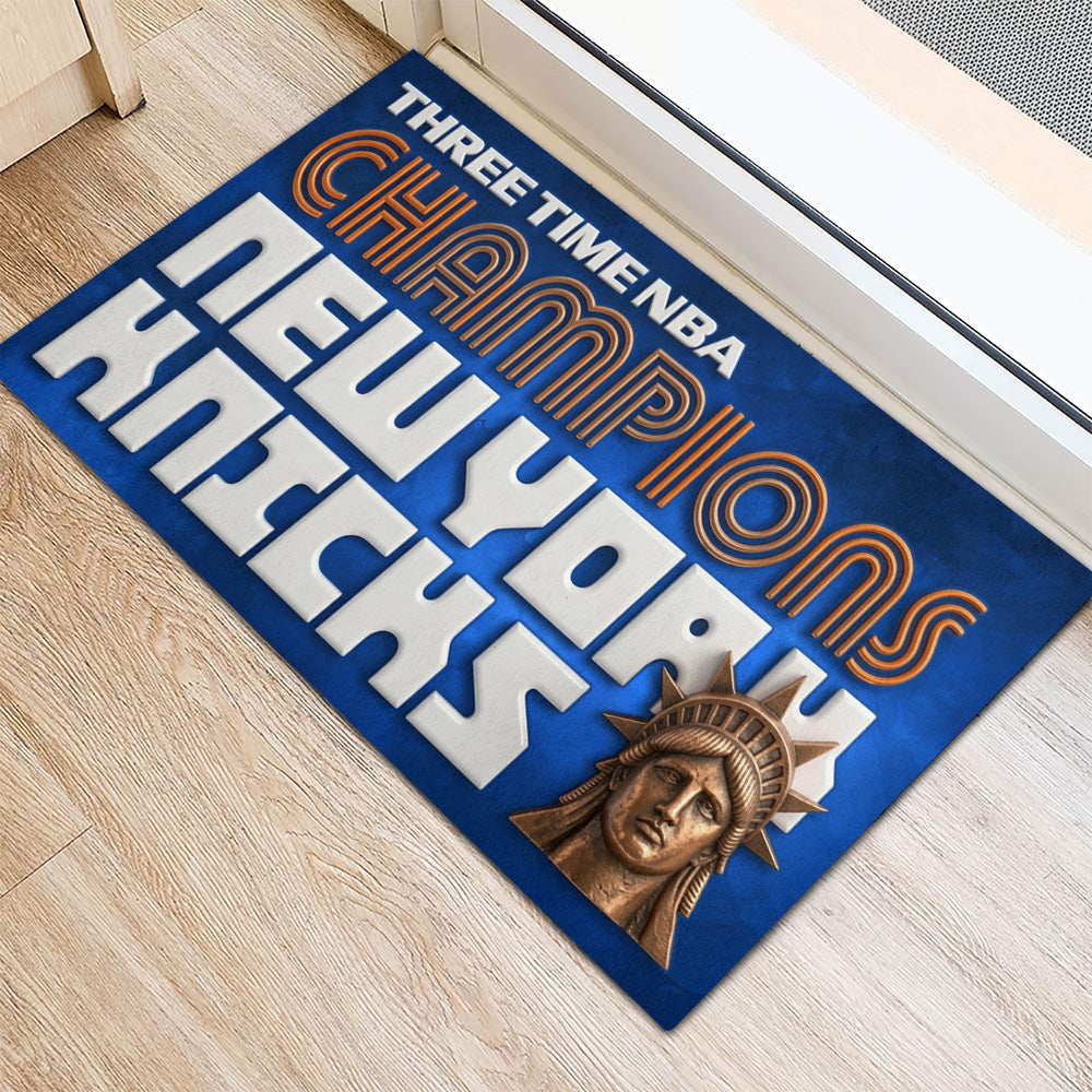 New York Knicks NBA Finals Champions 2026 Doormat – TMTHU6811