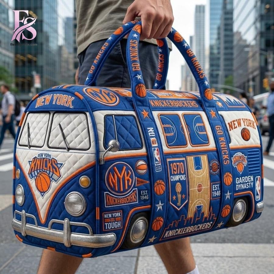 New York Knicks Quilted Duffle Bag