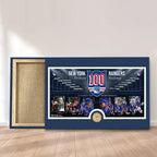 New York Rangers 100th Anniversary Rectangle Canvas With Inner Frame – TANTN21500