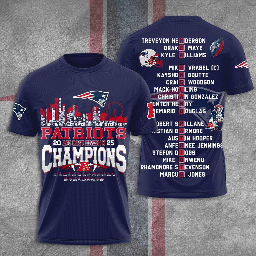 New England Patriots 3D Apparel – TANTN19813